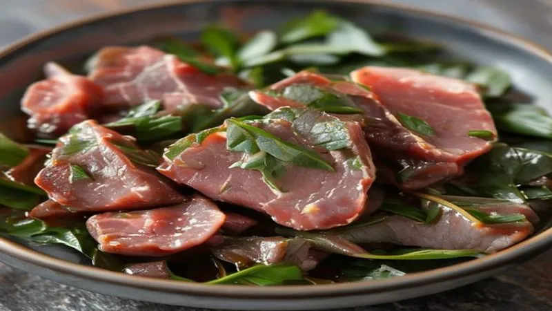 Phân tích y khoa hình ảnh Tim Heo Hầm Ngải Cứu: Món Bổ Dưỡng, Phục Hồi